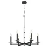 Mestra Alabaster Chandelier - 6 Light