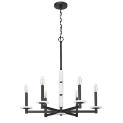 Mestra Alabaster Chandelier - 6 Light