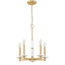 Mestra Alabaster Chandelier - 5 Light