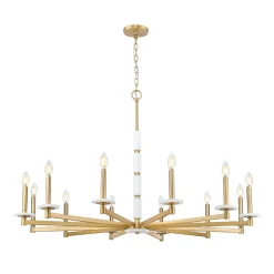 Mestra Alabaster Chandelier - 12 Light