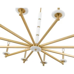 Mestra Alabaster Chandelier - 12 Light