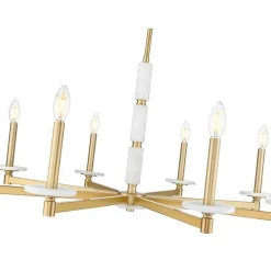 Mestra Alabaster Chandelier - 8 Light