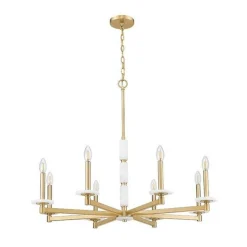Mestra Alabaster Chandelier - 8 Light