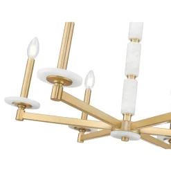 Mestra Alabaster Chandelier - 6 Light