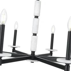 Mestra Alabaster Chandelier - 8 Light