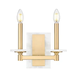 Mestra Alabaster Double Bath Sconce