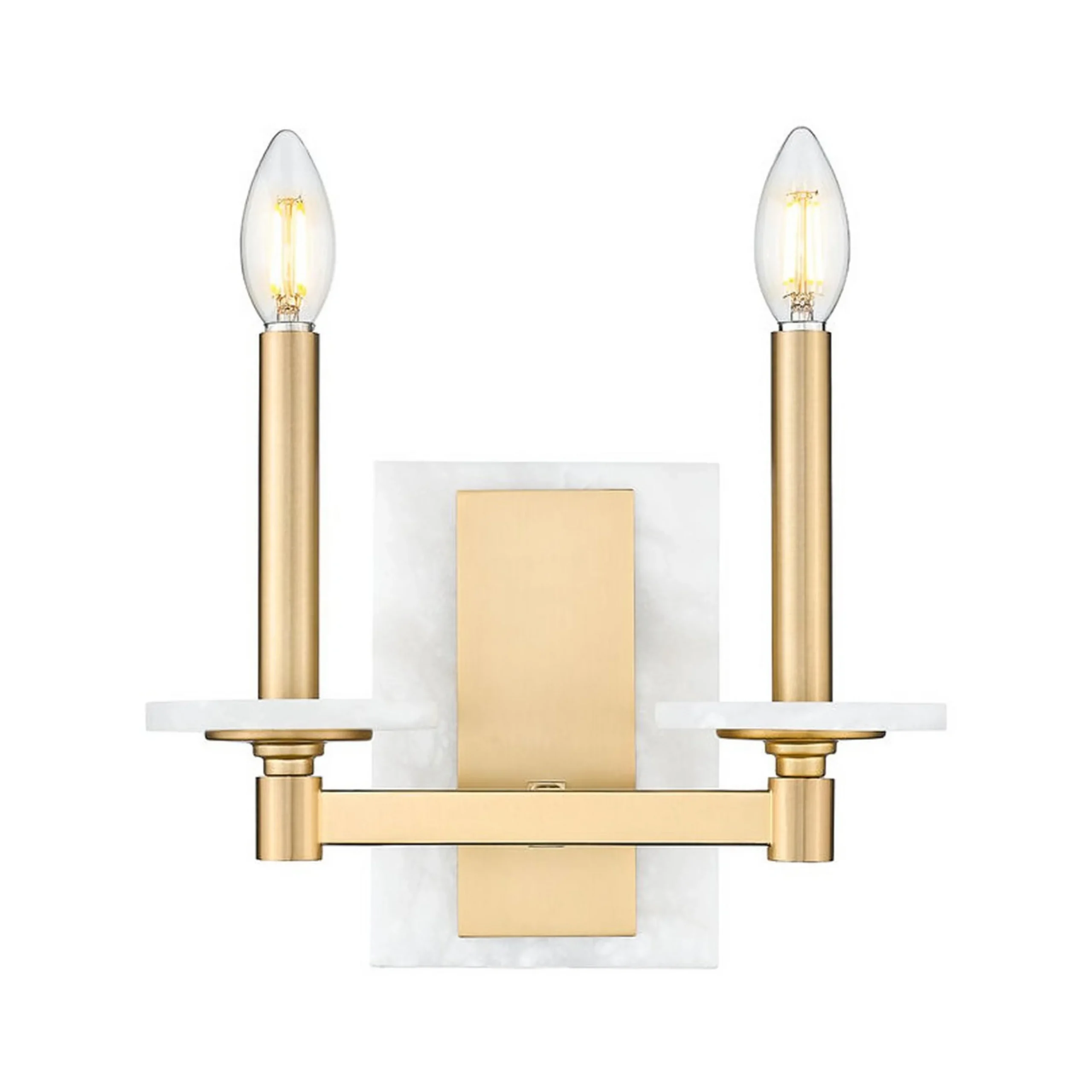 Mestra Alabaster Double Bath Sconce
