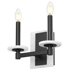 Mestra Alabaster Double Bath Sconce