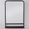 Metal Mirror with Shelf - Small