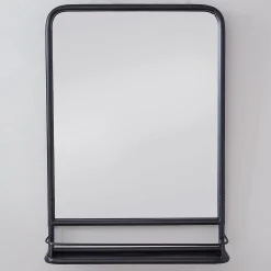 Metal Mirror with Shelf - Small