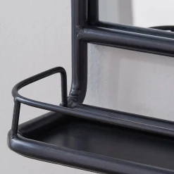 Metal Mirror with Shelf - Small