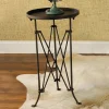 Metal Trestle Side Table