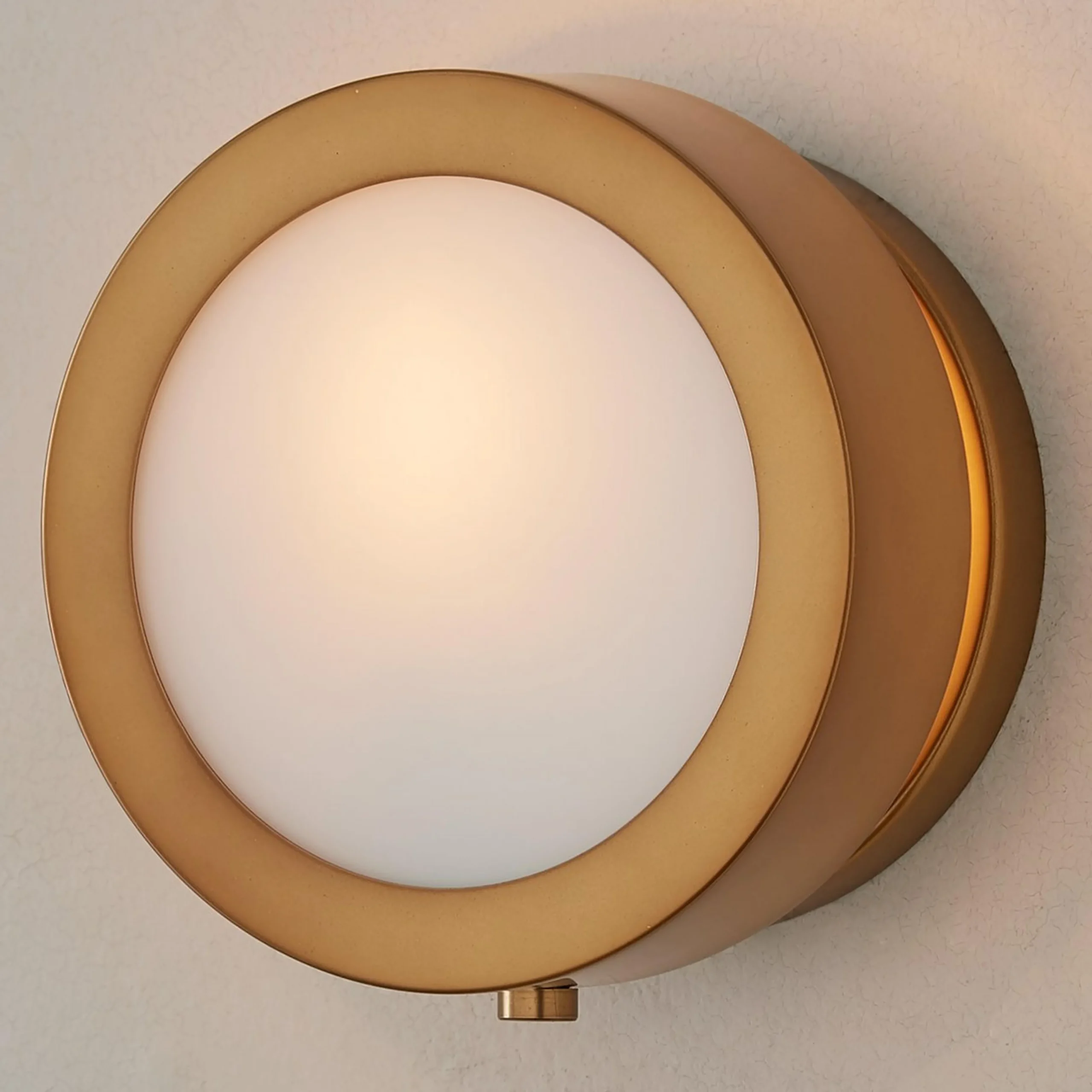 Midcentury Glow Lens Sconce