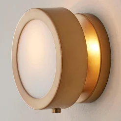 Midcentury Glow Lens Sconce