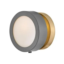 Midcentury Glow Lens Sconce
