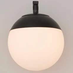 Mid-Century Opal Globe Sconce