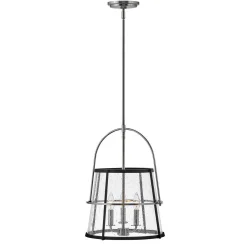 Mid-Century Seeded Glass Lantern