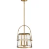 Mid-Century Seeded Glass Lantern