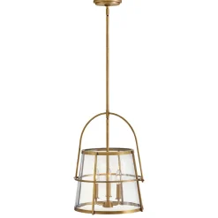 Mid-Century Seeded Glass Lantern