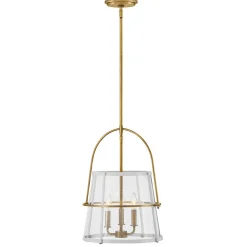 Mid-Century Seeded Glass Lantern