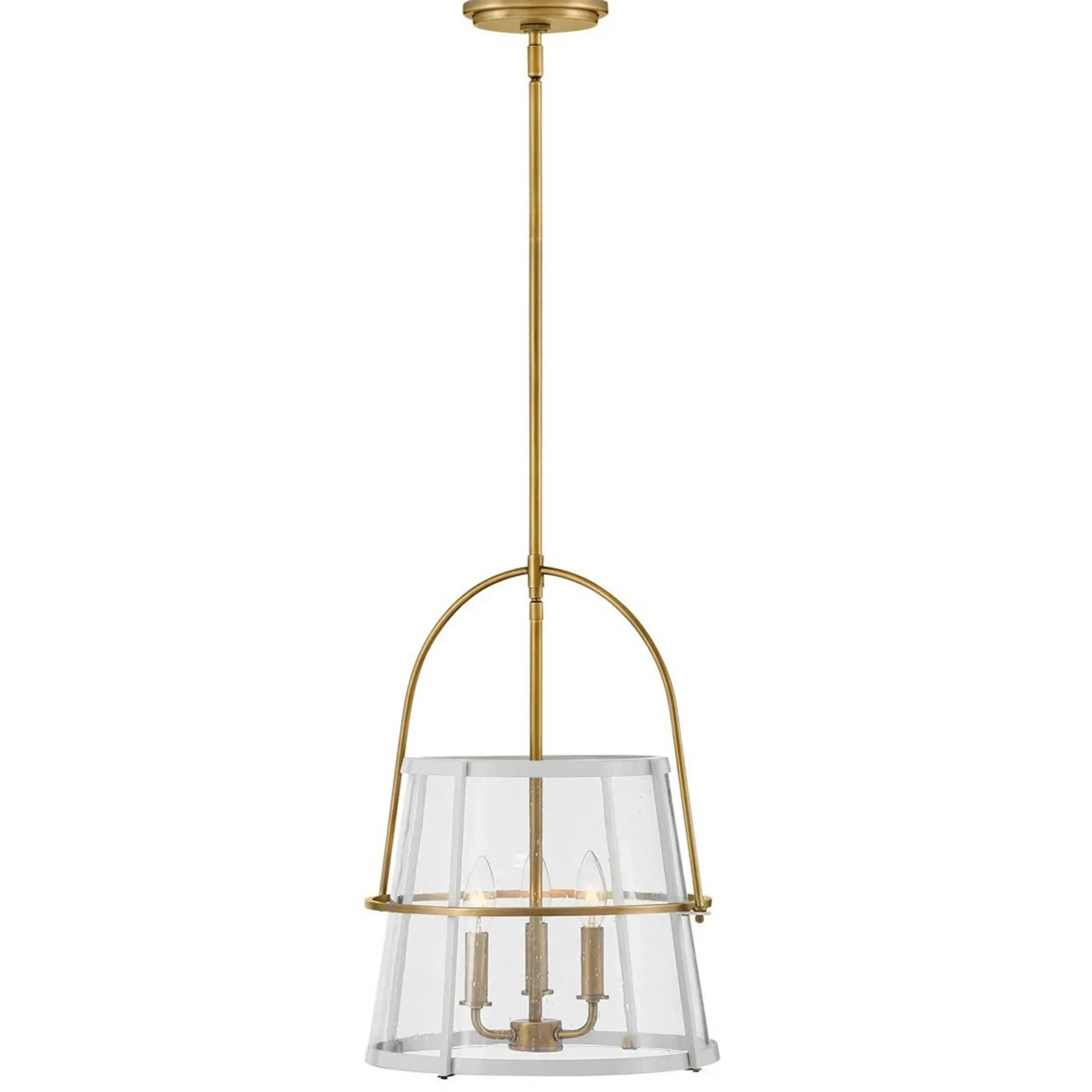 Mid-Century Seeded Glass Lantern