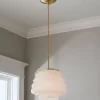 Milk Glass Hive Pendant