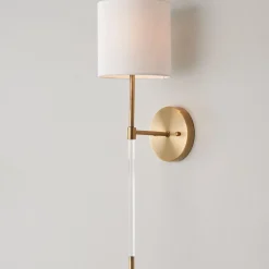 Minimalist Acrylic Rod Sconce