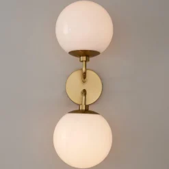 Minimalist Globe Sconce - 2 Light