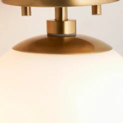 Minimalist Globe Semi-Flush Ceiling Light - 1 Light