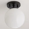 Minimalist Globe Semi-Flush Ceiling Light - 1 Light