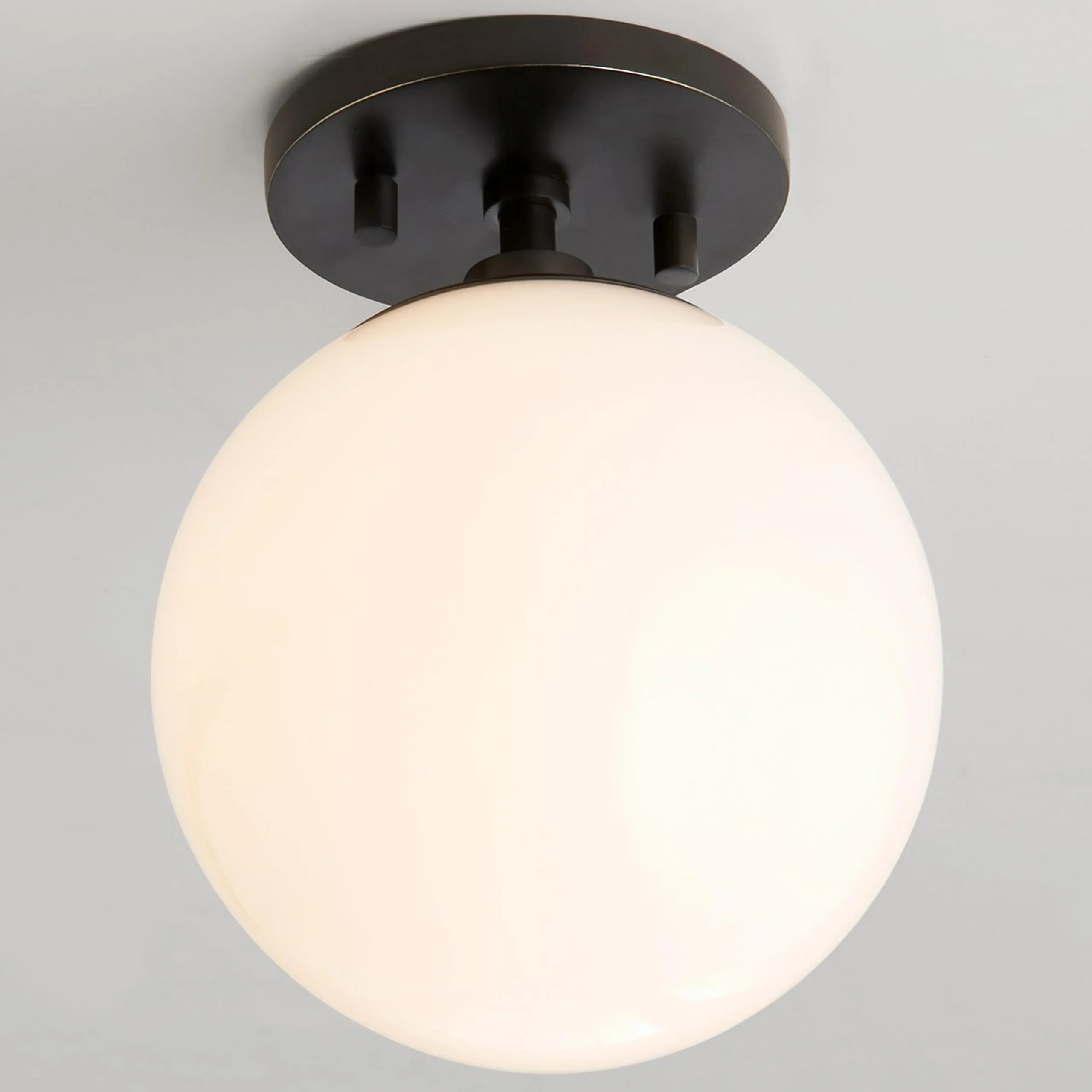 Minimalist Globe Semi-Flush Ceiling Light - 1 Light