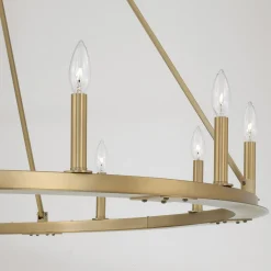 Minimalist Iron Ring Chandelier - 12 Light