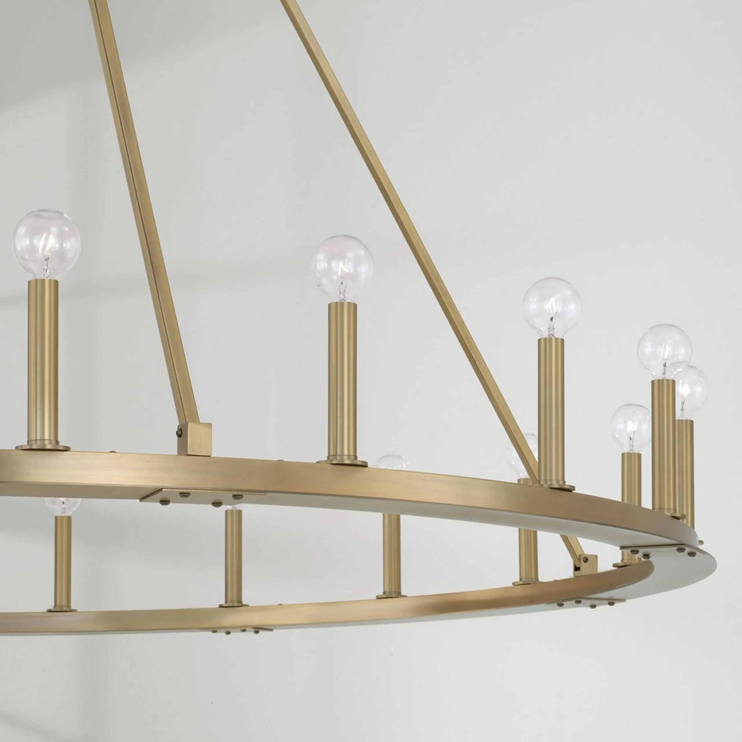 Minimalist Iron Ring Chandelier - 20 Light