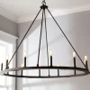 Minimalist Iron Ring Chandelier - 12 Light