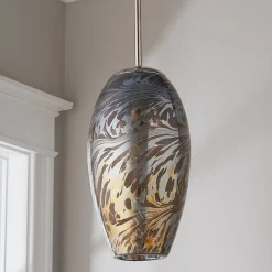 Mirrored Swirl Pendant