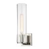 Mirza Clear Glass Bath Sconce - 1 Light