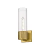 Mirza Clear Glass Bath Sconce - 1 Light