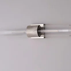 Mirza Clear Glass Bath Sconce - 2 Light