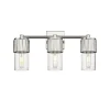 Mirza Clear Glass Vanity Light - 3 Light