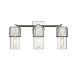 Mirza Clear Glass Vanity Light - 3 Light