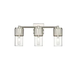 Mirza Clear Glass Vanity Light - 3 Light