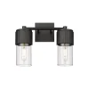 Mirza Clear Glass Vanity Light - 2 Light