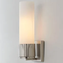Mirza Opal Glass Bath Sconce - 1 Light