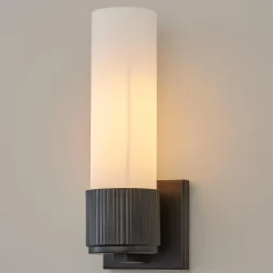 Mirza Opal Glass Bath Sconce - 1 Light