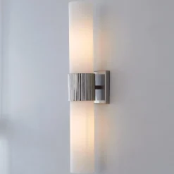 Mirza Opal Glass Bath Sconce - 2 Light