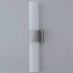 Mirza Opal Glass Bath Sconce - 2 Light