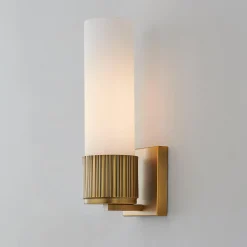 Mirza Opal Glass Bath Sconce - 1 Light