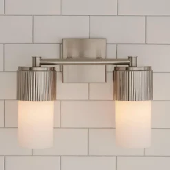 Mirza Opal Glass Vanity Light - 2 Light
