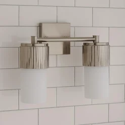 Mirza Opal Glass Vanity Light - 2 Light