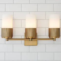 Mirza Opal Glass Vanity Light - 3 Light